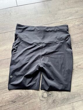 lululemon pace base shorts black size 12